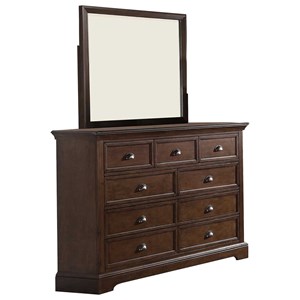 Winners Only Colder S Furniture And Liance Milwaukee West 9 Drawer Dresser And Mirror Set