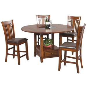 Winners Only Zahara 5 Piece Pub Table and Barstools