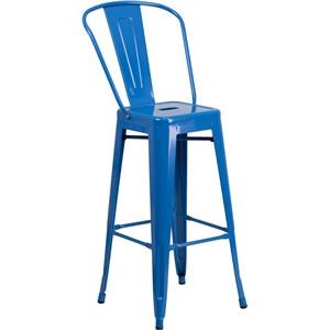 Winslow Home Metal Indoor Outdoor Chairs Win 1364 30 High Blue