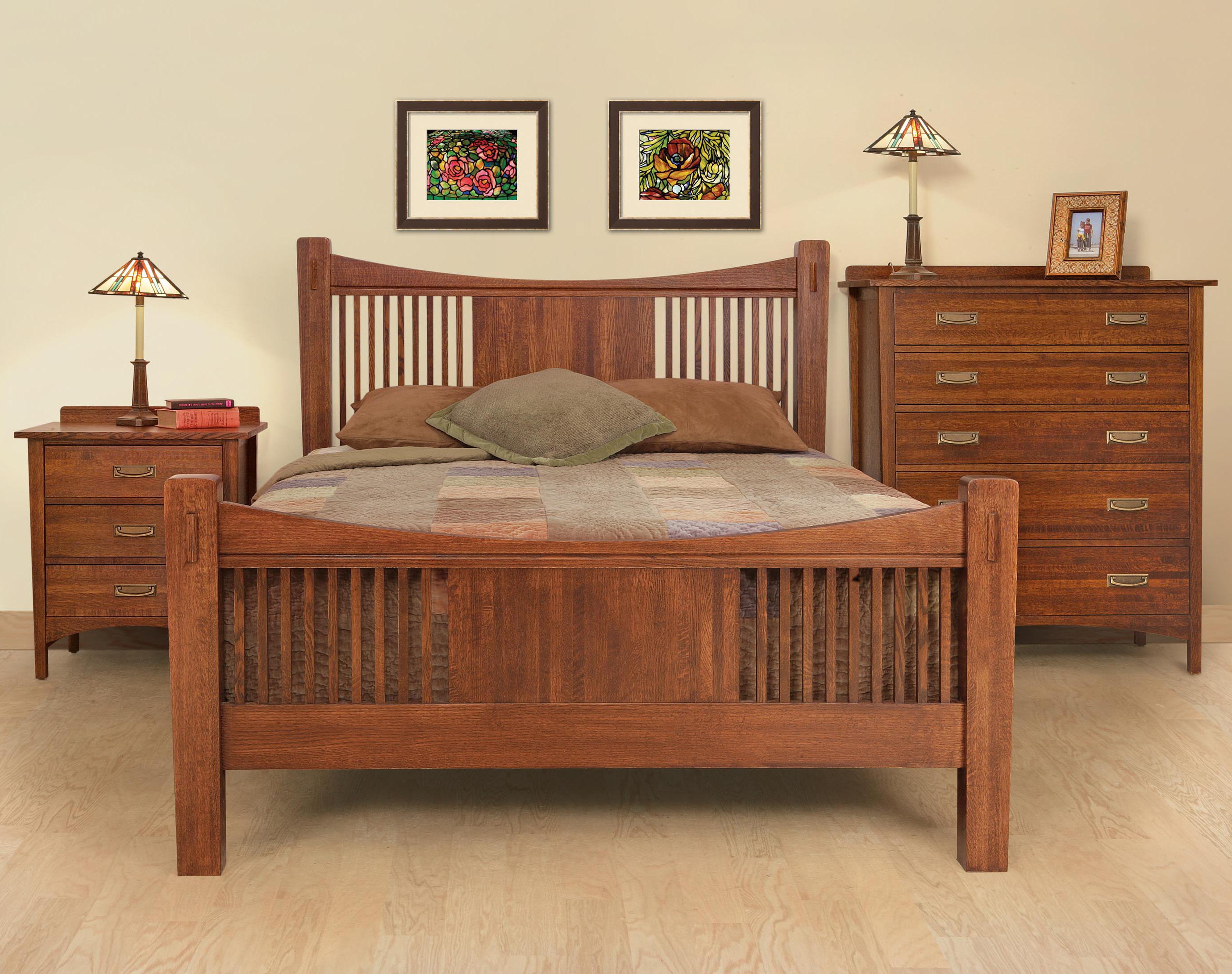 Witmer Furniture Heartland Queen Slat Panel Headboard & Footboard Bed