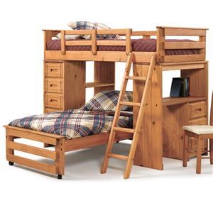woodcrest woody creek twin over twin front loading stairway bunk woodcrest woody creek twin over twin front loading stairway bunk