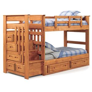 woodcrest futon bunk bed
