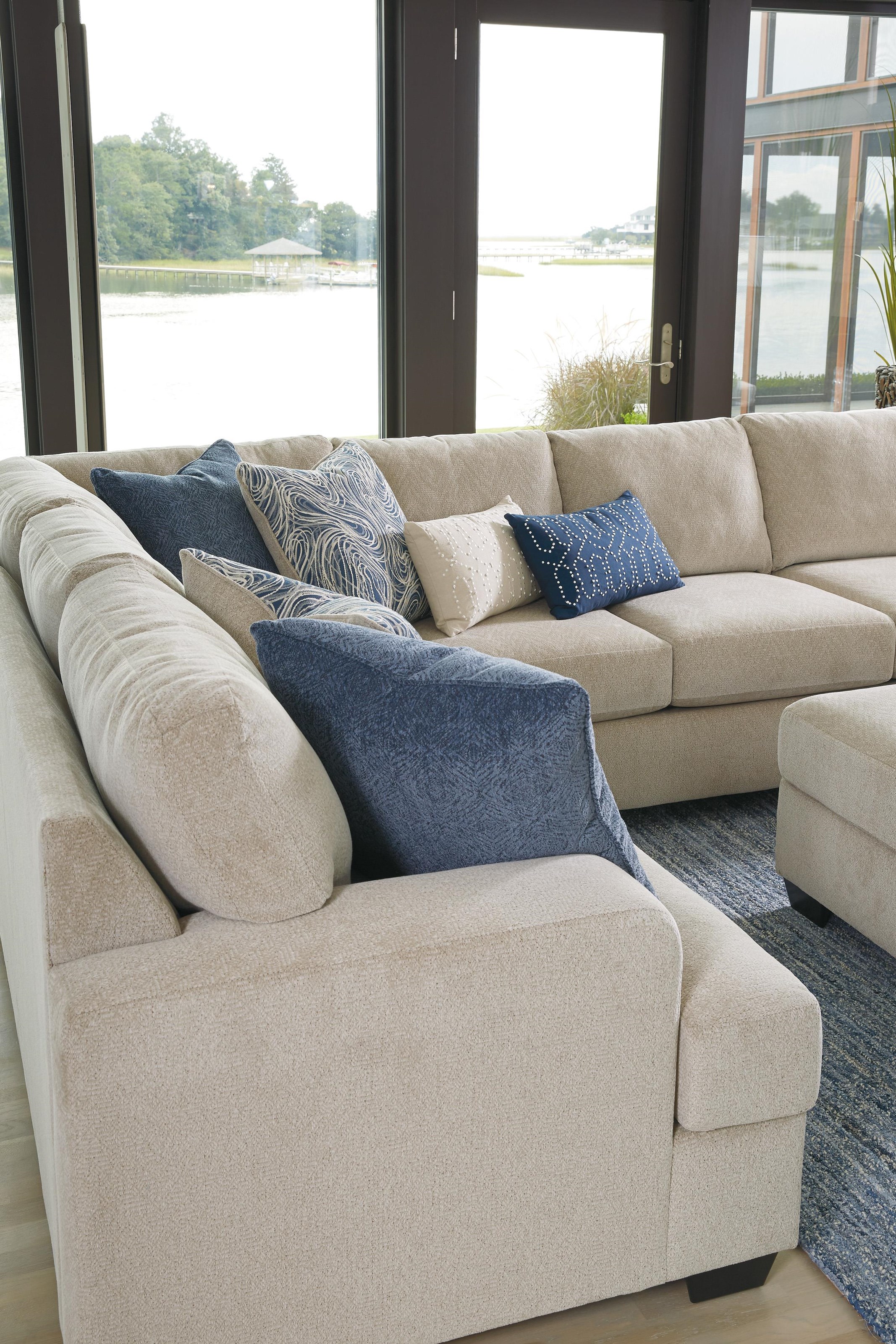 Ashley Furniture Enola 6150056+55+77 Sepia 3PC Sectional | Sam Levitz