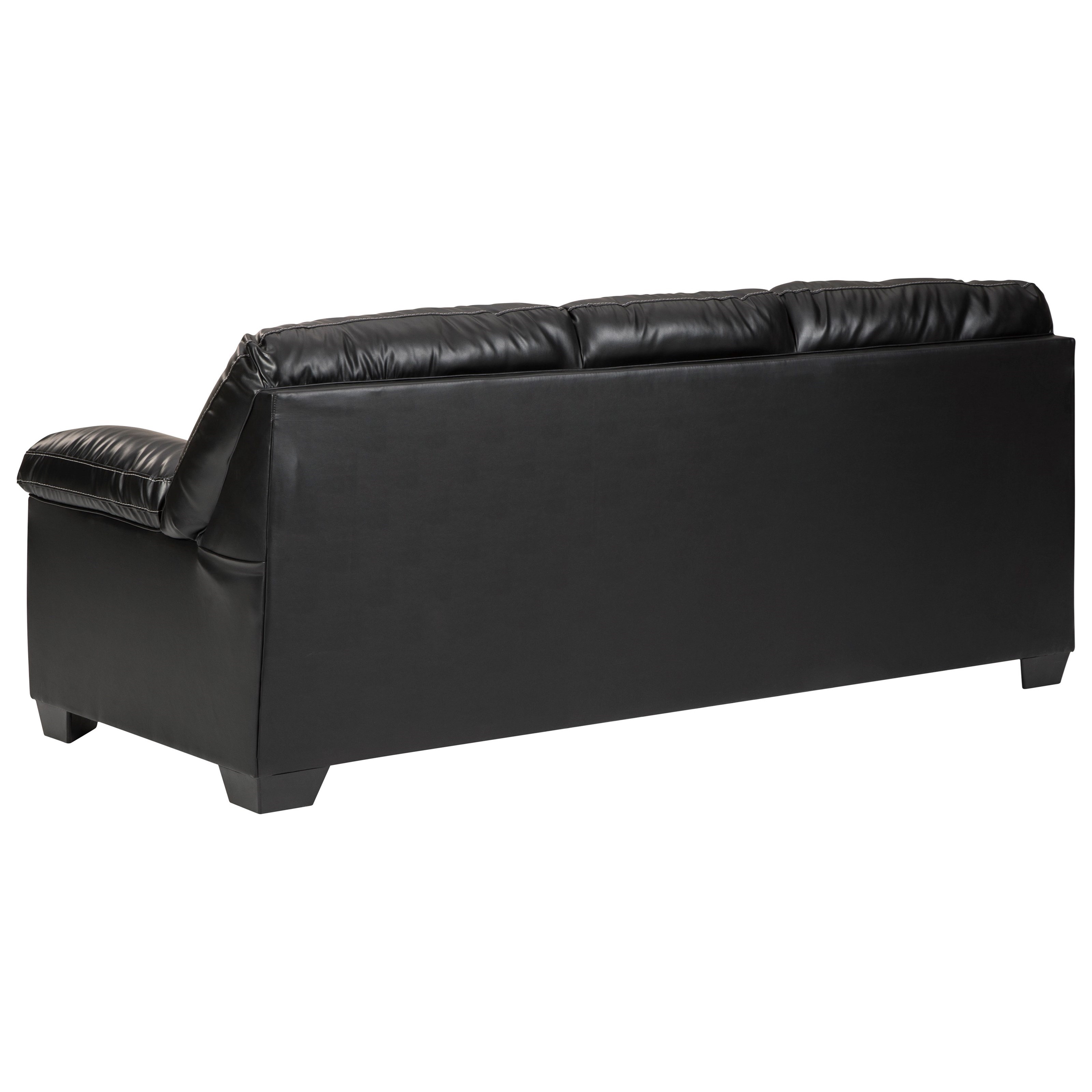 Benchcraft by Ashley Brazoria Casual Faux Leather Sofa | Royal