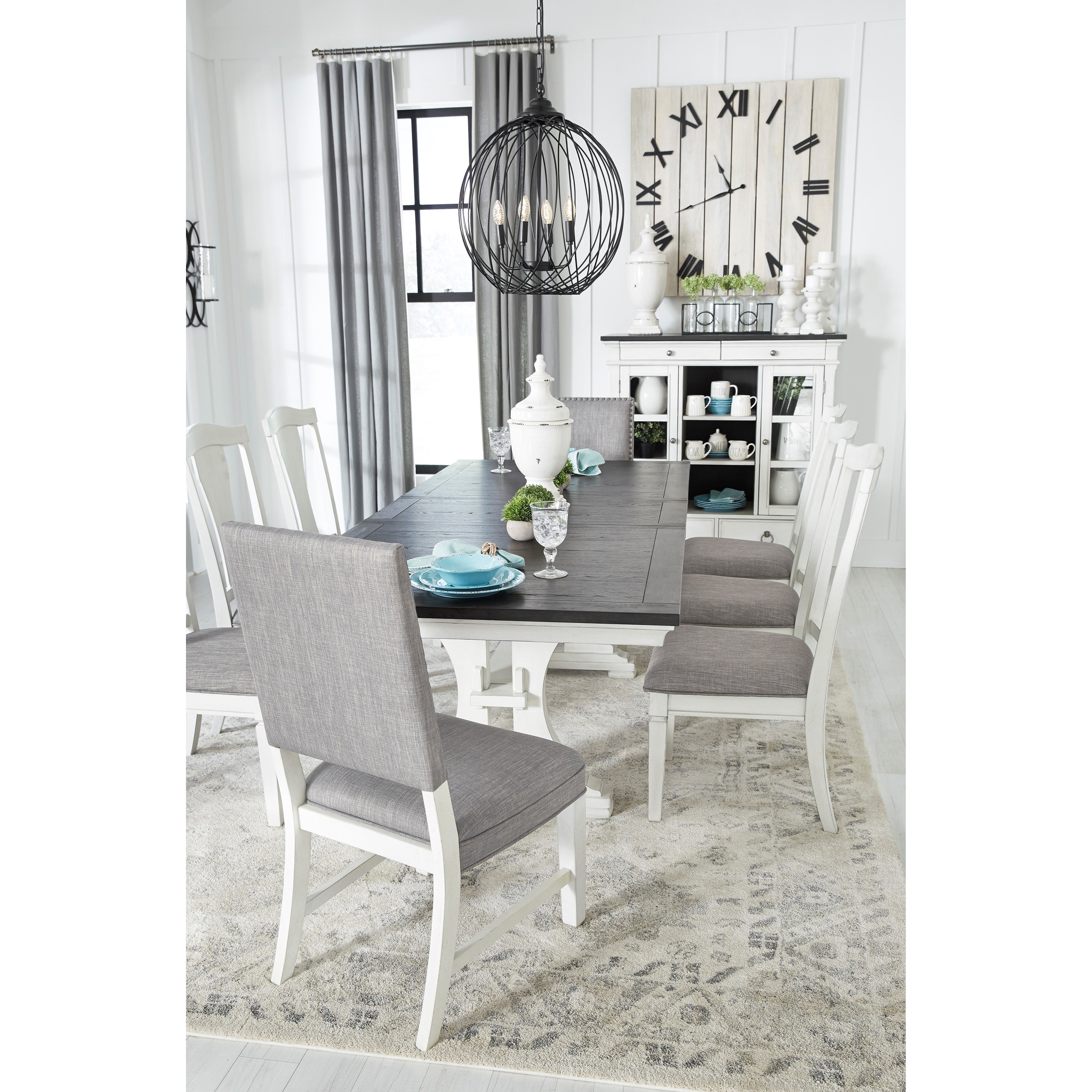 Signature Design By Ashley Nashbryn Transitional 9-Piece ...