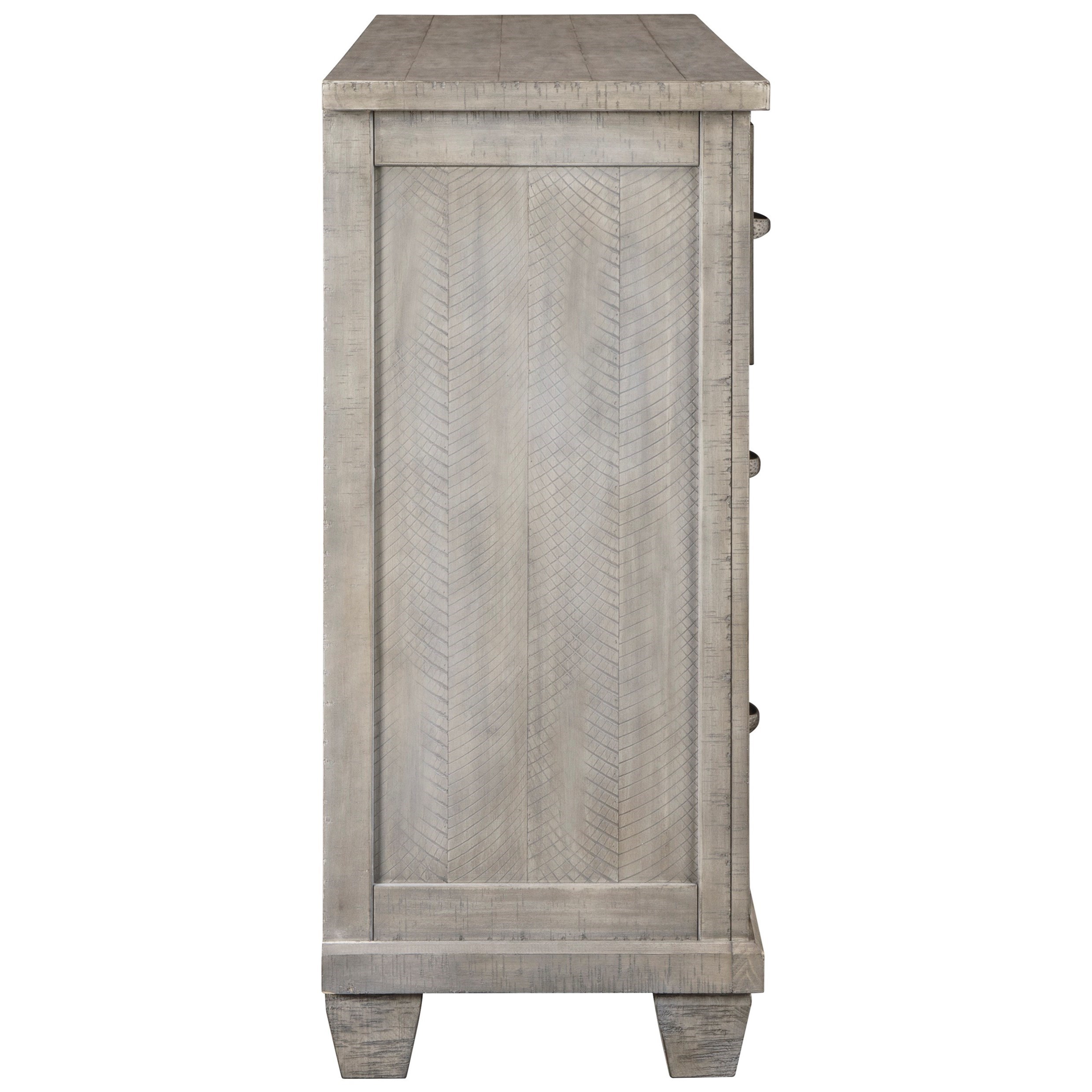 Benchcraft by Ashley Naydell Rustic Dresser in Gray Finish | Royal