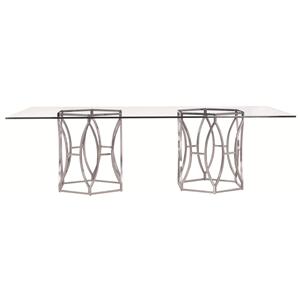 Bernhardt Argent  Argent Rectangular Dining Table