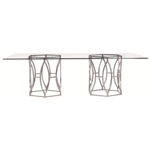 Bernhardt Argent  Argent Rectangular Dining Table