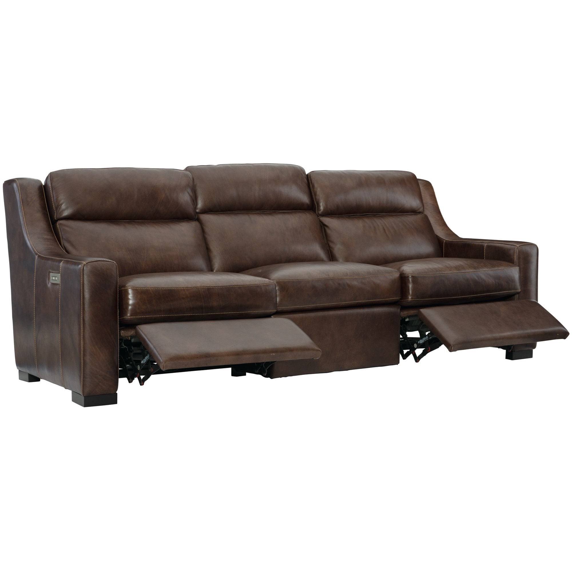 Bernhardt Germain Transitional Power Motion Sofa with