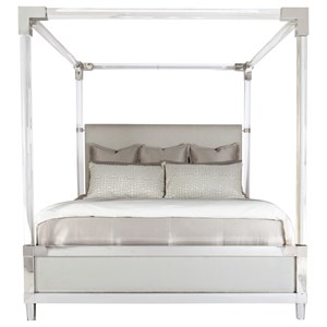 Bernhardt Rayleigh King Acrylic Canopy Bed