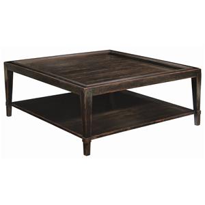 Bernhardt Vintage Patina Square Cocktail Table