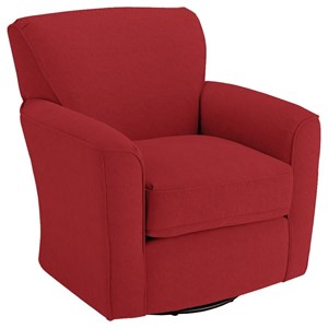 Best Home Furnishings Swivel Glide Chairs Kaylee Swivel Barrel Chair