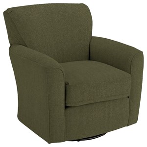 Best Home Furnishings Swivel Glide Chairs Kaylee Swivel Barrel Chair