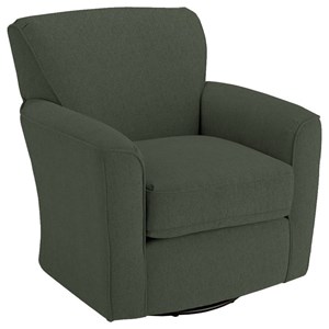 Best Home Furnishings Swivel Glide Chairs Kaylee Swivel Barrel Chair