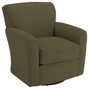 Best Home Furnishings Swivel Glide Chairs Kaylee Swivel Barrel Chair