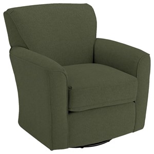 Best Home Furnishings Swivel Glide Chairs Kaylee Swivel Barrel Chair