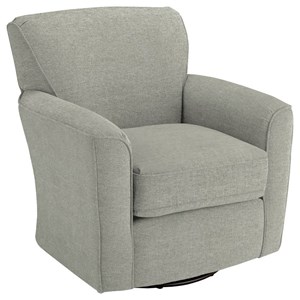 Best Home Furnishings Swivel Glide Chairs Kaylee Swivel Barrel Chair