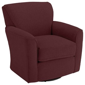 Best Home Furnishings Swivel Glide Chairs Kaylee Swivel Barrel Chair