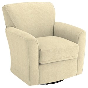 Best Home Furnishings Swivel Glide Chairs Kaylee Swivel Barrel Chair