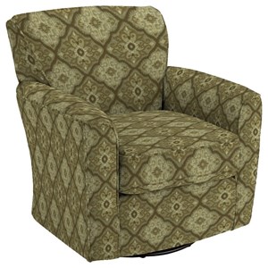 Best Home Furnishings Swivel Glide Chairs Kaylee Swivel Barrel Chair