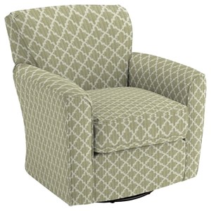 Best Home Furnishings Swivel Glide Chairs Kaylee Swivel Barrel Chair