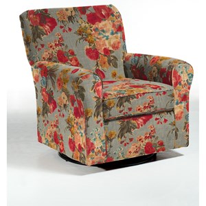 Best Home Furnishings Swivel Glide Chairs Hagen Swivel Glide