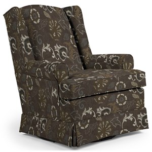 Best Home Furnishings Swivel Glide Chairs Roni Swivel Glider Chair