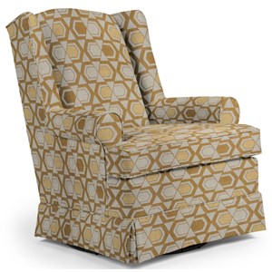 Best Home Furnishings Swivel Glide Chairs Roni Swivel Glider Chair
