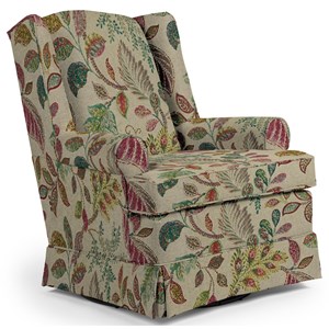 Best Home Furnishings Swivel Glide Chairs Roni Swivel Glider Chair