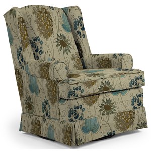 Best Home Furnishings Swivel Glide Chairs Roni Swivel Glider Chair