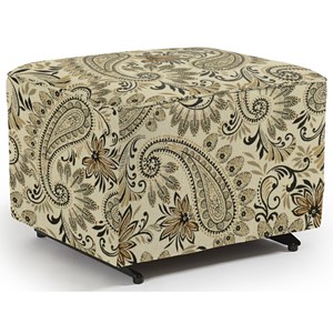 Best Home Furnishings Kacey Ottoman W/ Glider Base