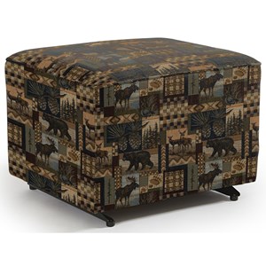 Best Home Furnishings Kacey Ottoman W/ Glider Base