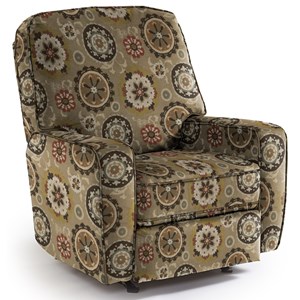 Best Home Furnishings Medium Recliners Bilana Swivel Glider Recliner