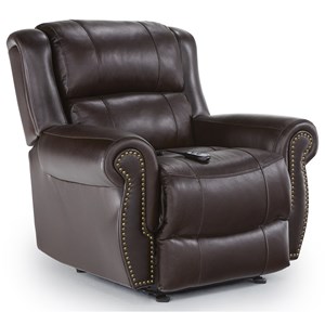 Best Home Furnishings Medium Recliners Terrill Power Space Saver Recliner