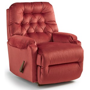 Best Home Furnishings Petite Recliners Brena Rocker Recliner