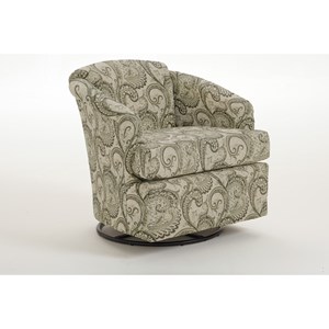 Best Home Furnishings Swivel Barrel Chairs Cass Swivel Barrel Chair