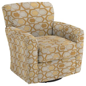 Best Home Furnishings Swivel Barrel Chairs Kaylee Swivel Barrel Chair