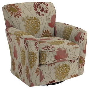 Best Home Furnishings Swivel Barrel Chairs Kaylee Swivel Barrel Chair