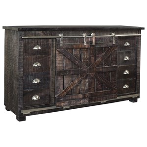 Coast2Coast Home Coast2Coast Home Accents Eight Drawer Two Sliding Door Credenza