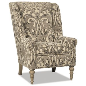 Craftmaster Accent Chairs Modified Wing Back Chair