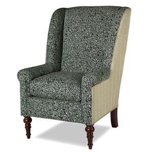 Craftmaster Accent Chairs Modified Wing Back Chair