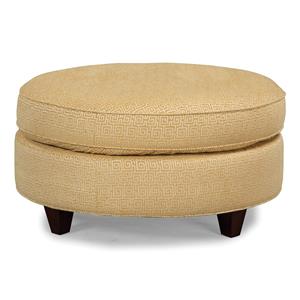 Craftmaster Accent Ottomans Round Cocktail Ottoman