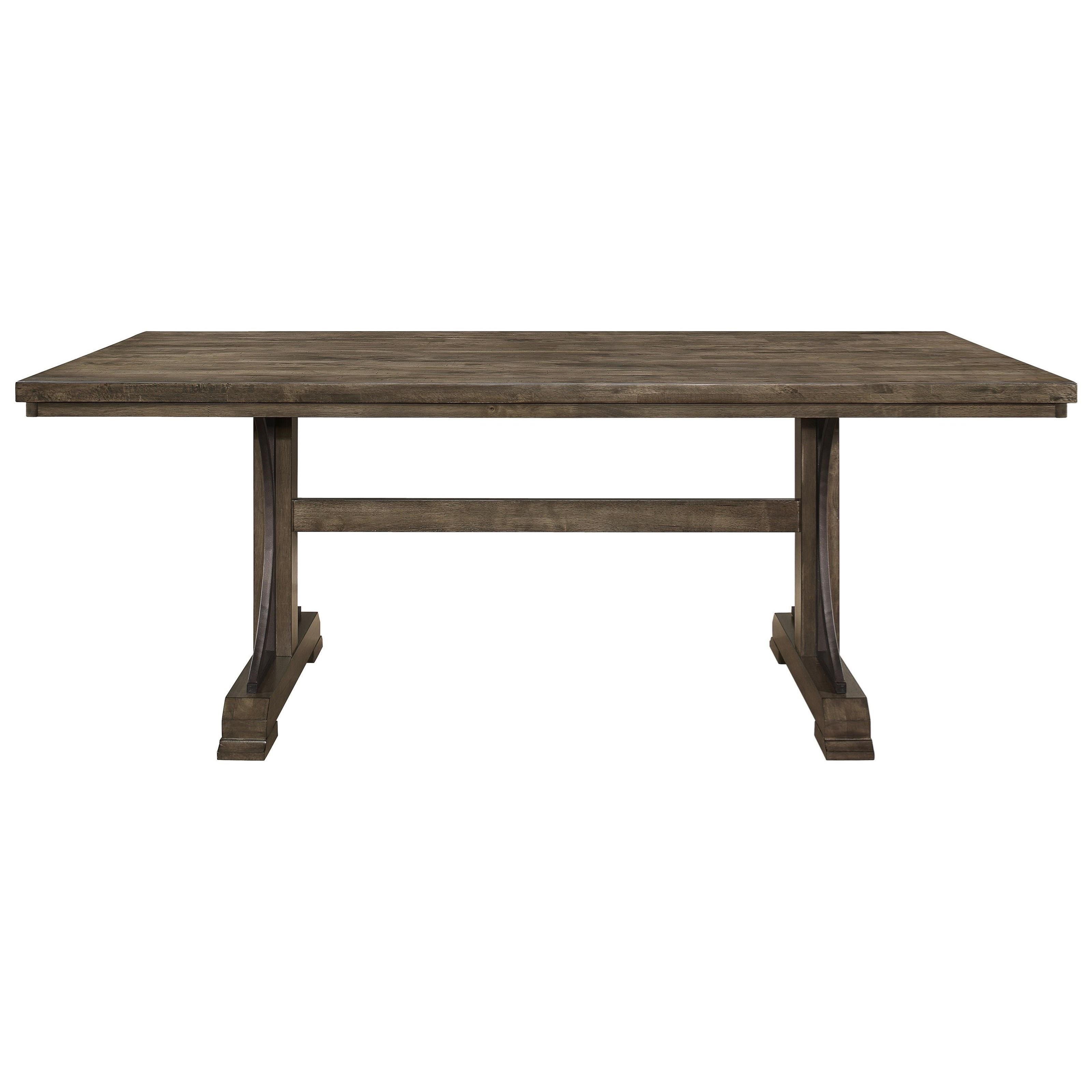 Crown Mark Quincy Dining Table with Trestle Base Wayside Furniture