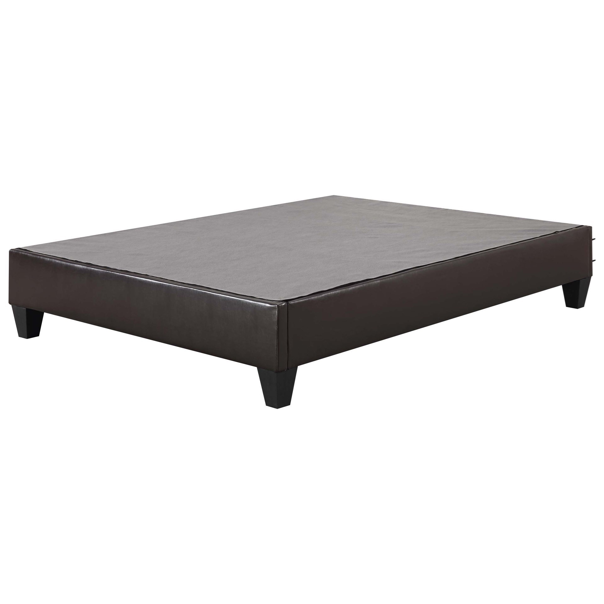 Elements Abby Queen Platform Bed in Faux Leather Royal Furniture