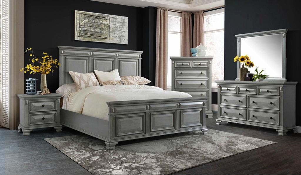 Elements International Calloway 5 Piece King Bedroom Set Johnny