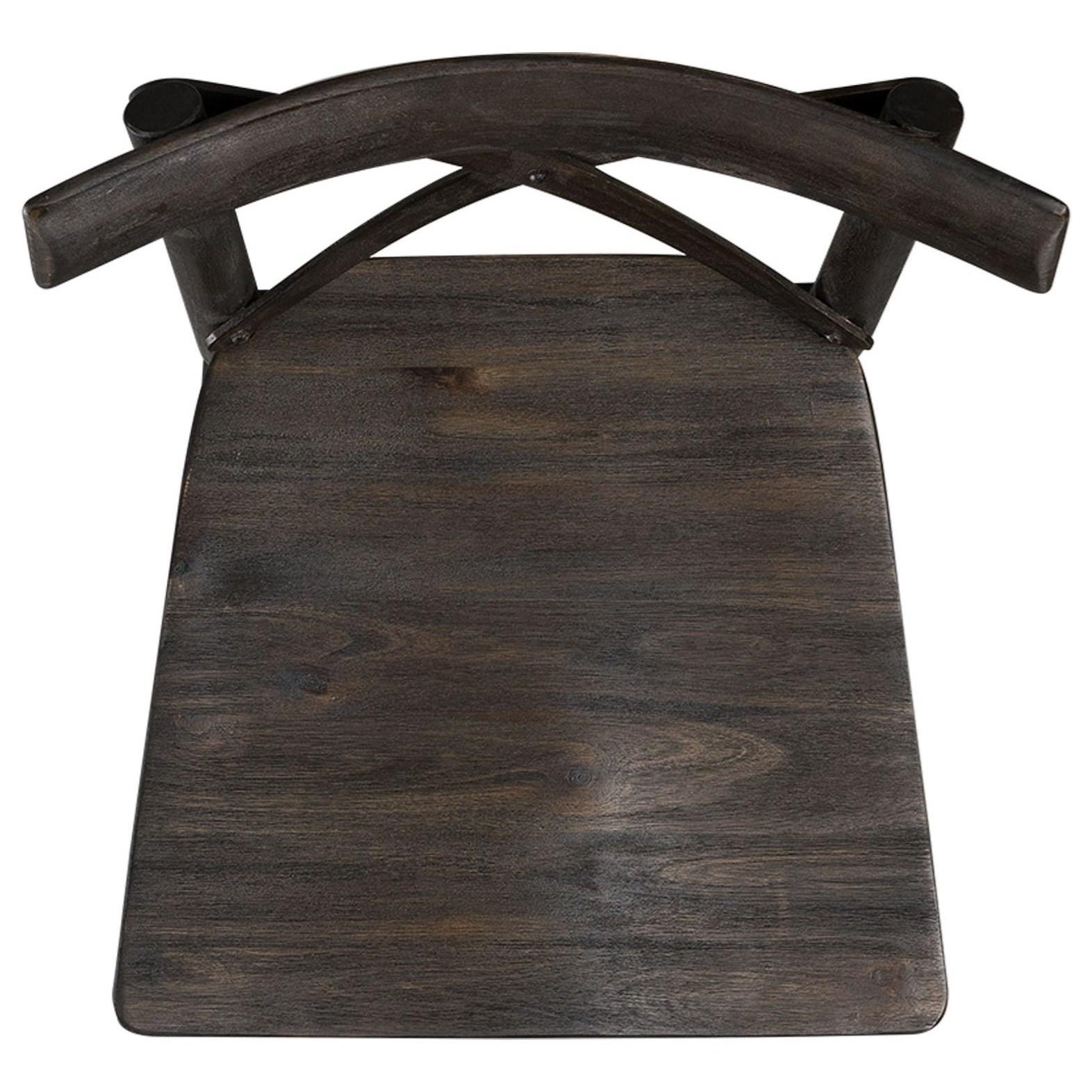 Elements Coronado Rustic 24" Counter Height Stool with XBack Design