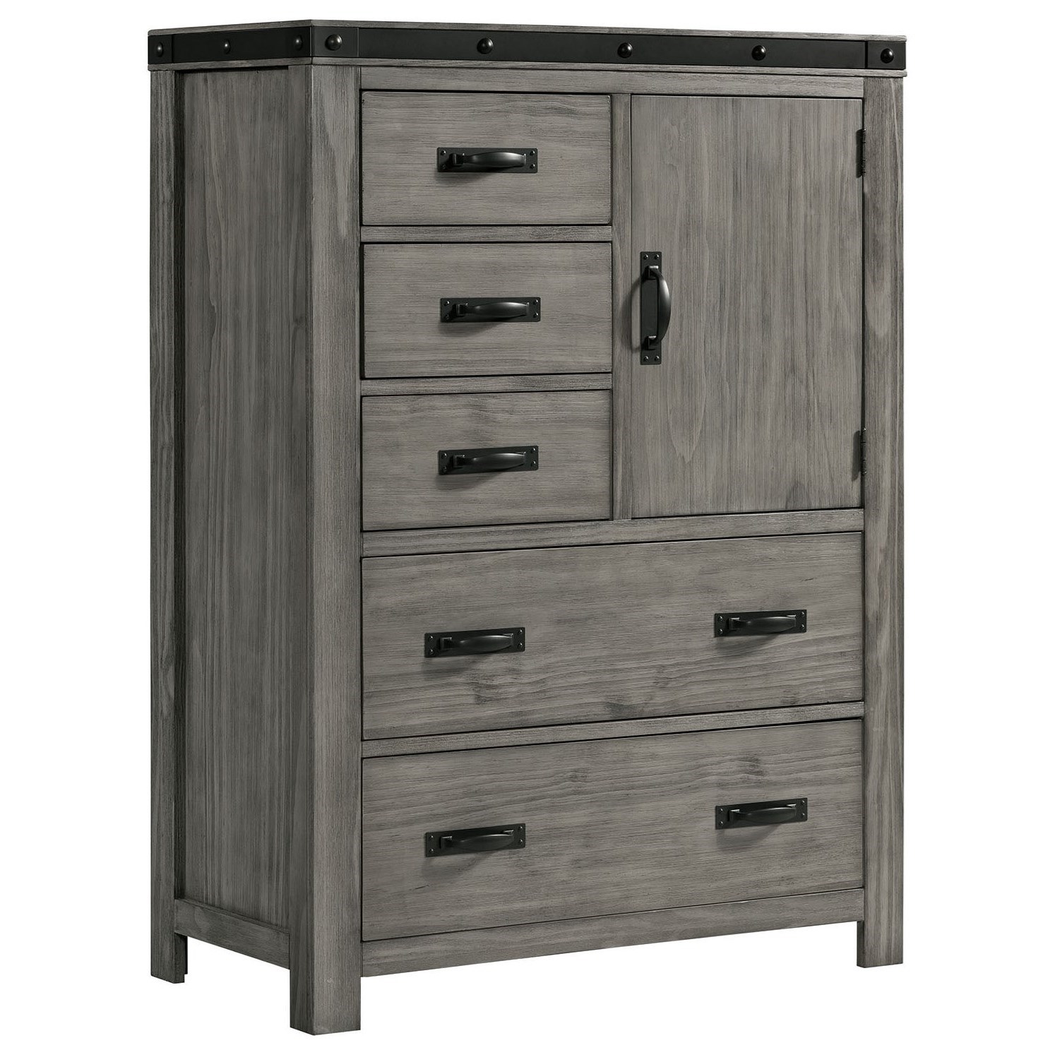 Elements Wade Contemporary 5Drawer Gentleman's Chest with Interior