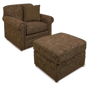 England 900 Series Chair and Ottoman Combo