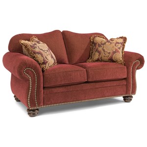 Flexsteel Bexley Love Seat with Nails