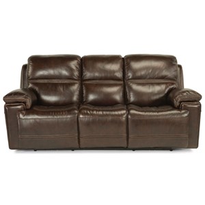 Flexsteel Latitudes-Fenwick Power Rcl Sofa w/ Pwr Headrest